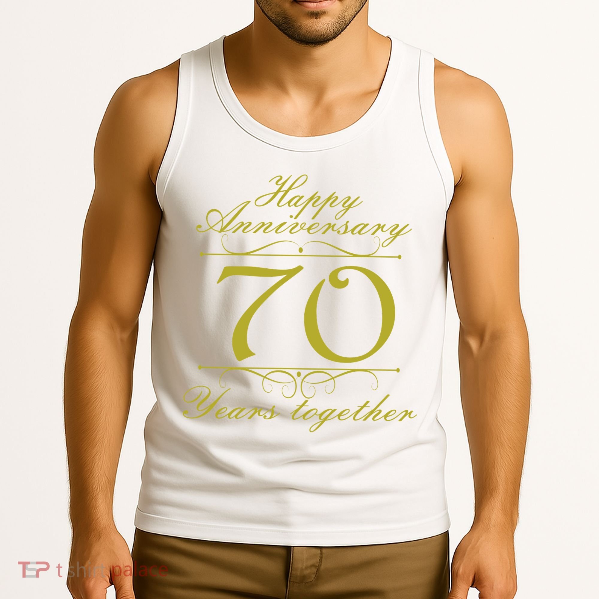Happy Anniversary 70 Years Together Tank Top