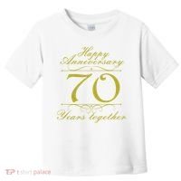 Happy Anniversary 70 Years Together Toddler T-Shirt thumb 0