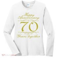Happy Anniversary 70 Years Together Women's Long Sleeve Shirt thumb 0