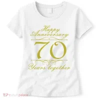 Happy Anniversary 70 Years Together Women's T-Shirt thumb 0