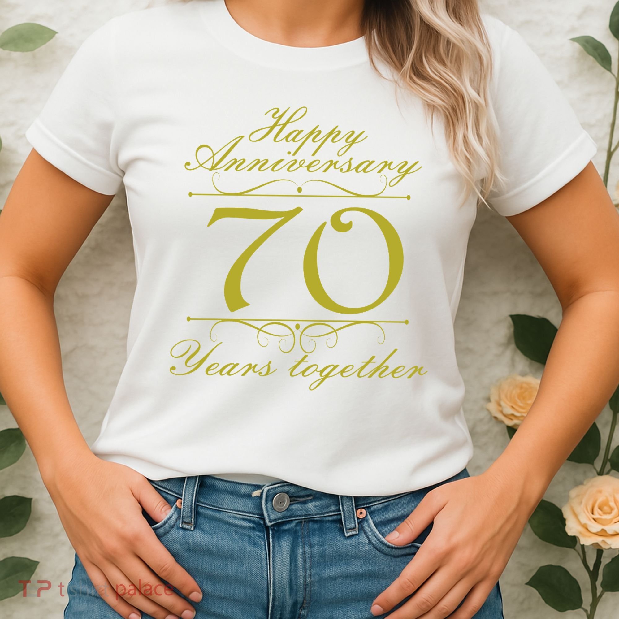 Happy Anniversary 70 Years Together Women's T-Shirt