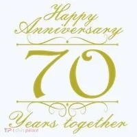 Happy Anniversary 70 Years Together Women's T-Shirt thumb 6
