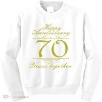 Happy Anniversary 70 Years Together Kids Sweatshirt thumb 0