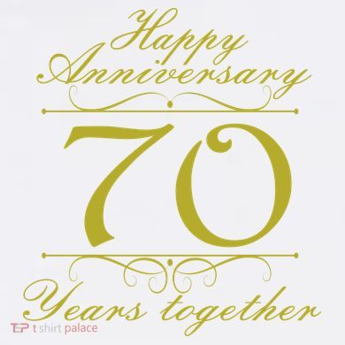 Happy Anniversary 70 Years Together Short Acrylic Beanie