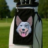 Happy Australian Cattle Dog  Golf Towel thumb 2