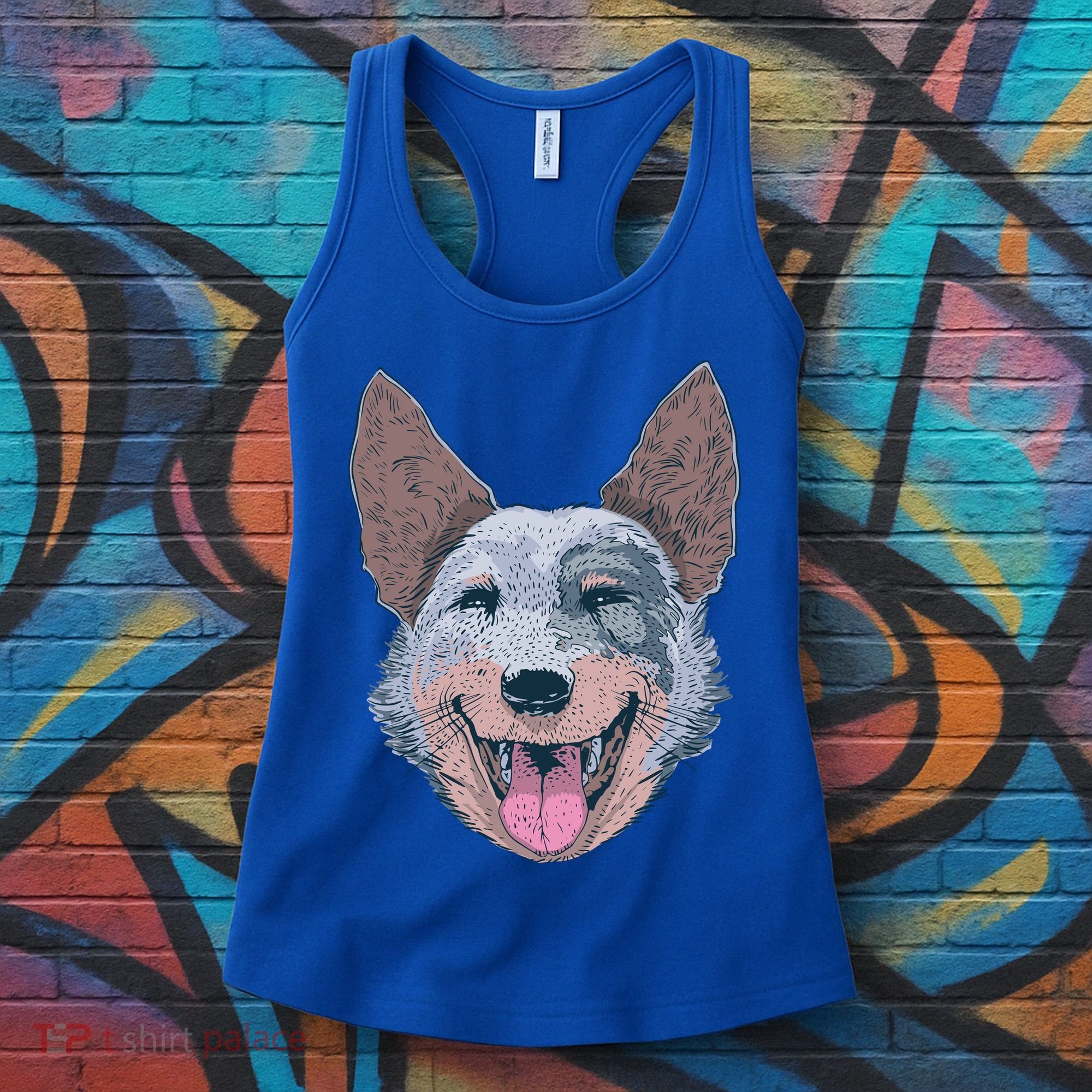 Happy Australian Cattle Dog  Women's Tank Top