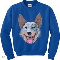 Happy Australian Cattle Dog  Kids Sweatshirt thumb 0