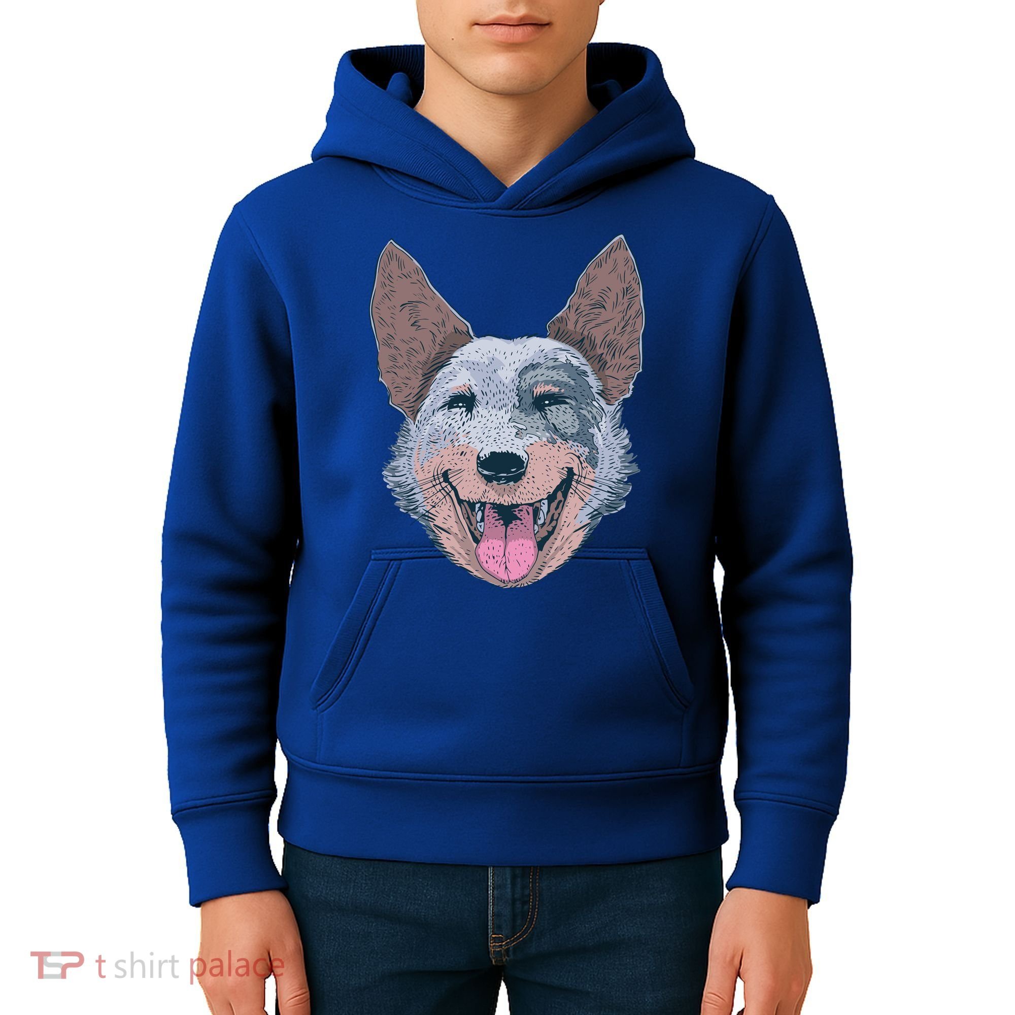 Happy Australian Cattle Dog  Kids Hoodie
