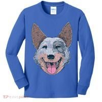 Happy Australian Cattle Dog  Kids Long Sleeve Shirt thumb 0