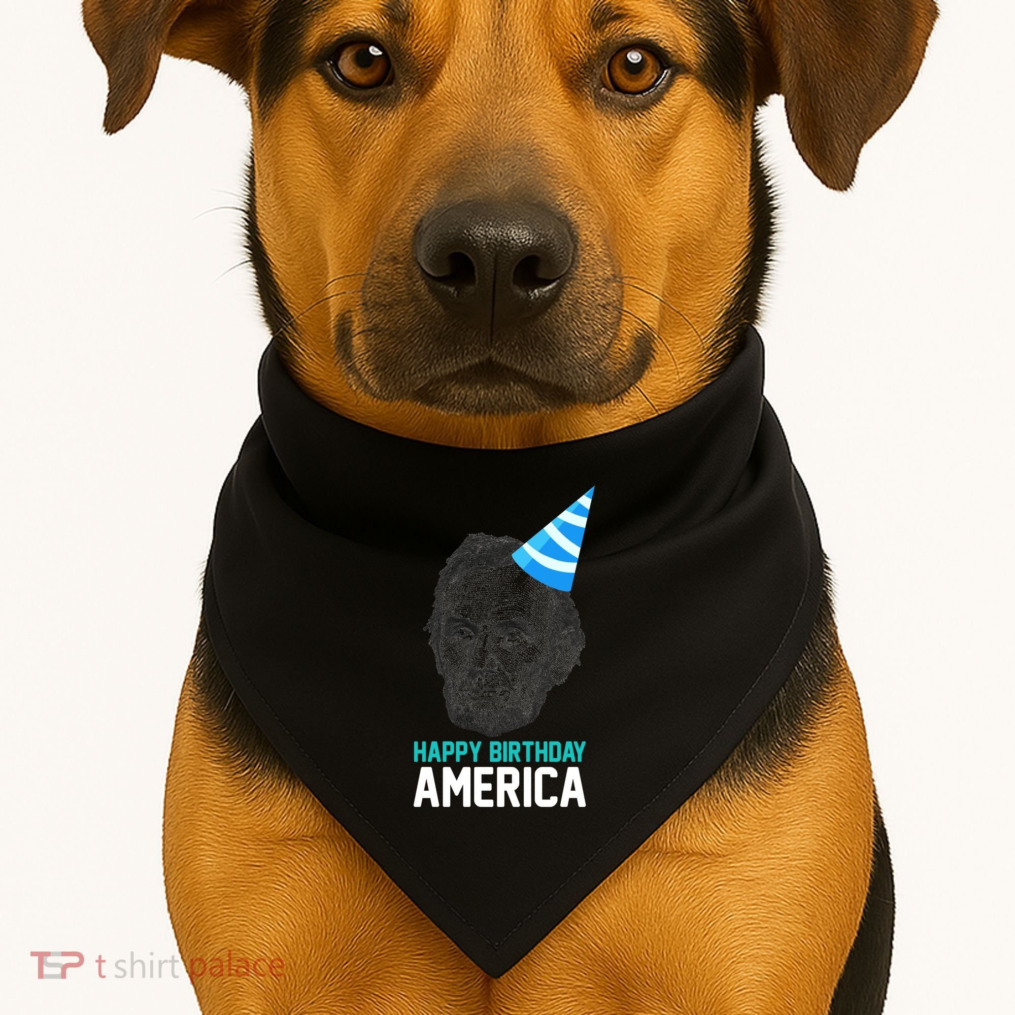 Happy Birthday America USA-Made Doggie Bandana