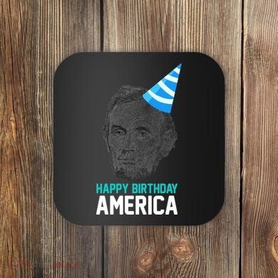 Happy Birthday America Coaster