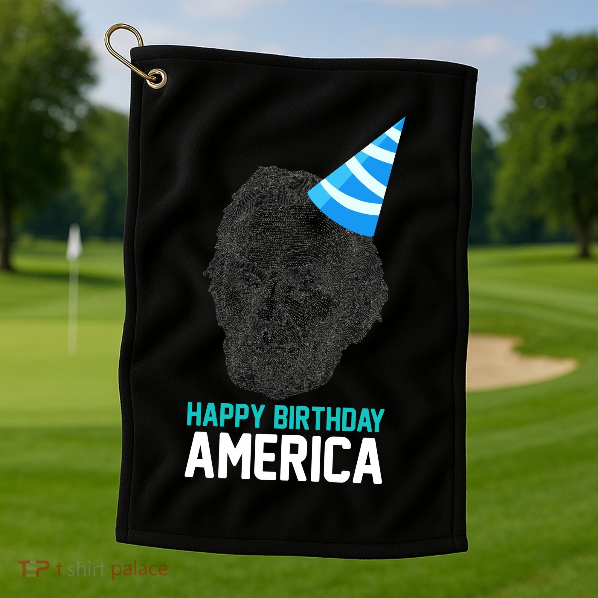 Happy Birthday America Golf Towel