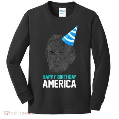 Happy Birthday America Kids Long Sleeve Shirt