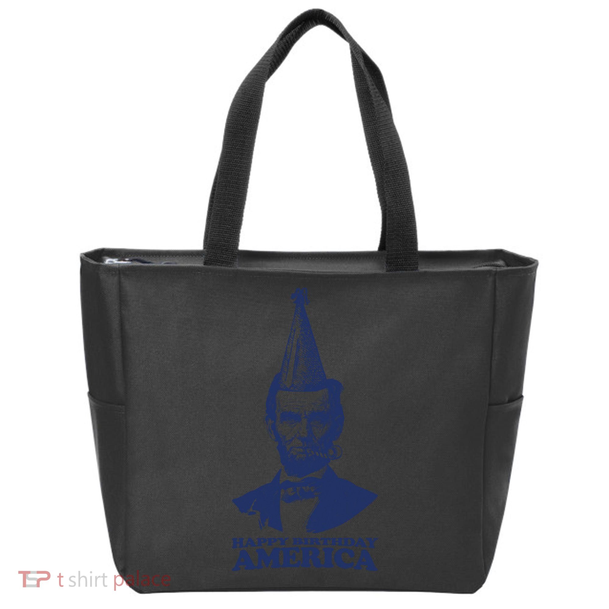 Happy Birthday America Abe Lincoln Tote Bag