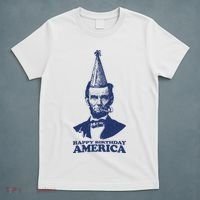 Happy Birthday America Abe Lincoln T-Shirt thumb 5