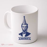 Happy Birthday America Abe Lincoln Coffee Mug thumb 0