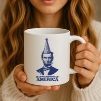 Happy Birthday America Abe Lincoln Coffee Mug thumb 3