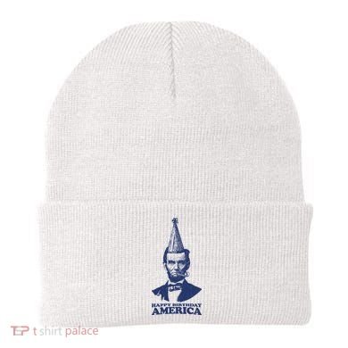 Happy Birthday America Abe Lincoln Beanie