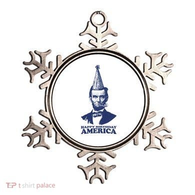 Happy Birthday America Abe Lincoln Ornament