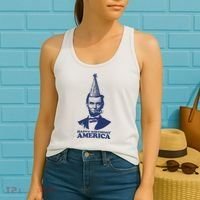 Happy Birthday America Abe Lincoln Women's Tank Top thumb 2