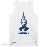 Happy Birthday America Abe Lincoln Tank Top thumb 0