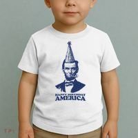 Happy Birthday America Abe Lincoln Toddler T-Shirt thumb 2