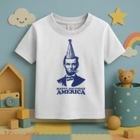 Happy Birthday America Abe Lincoln Toddler T-Shirt thumb 3