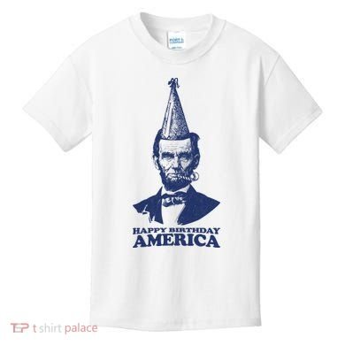Happy Birthday America Abe Lincoln Kids T-Shirt