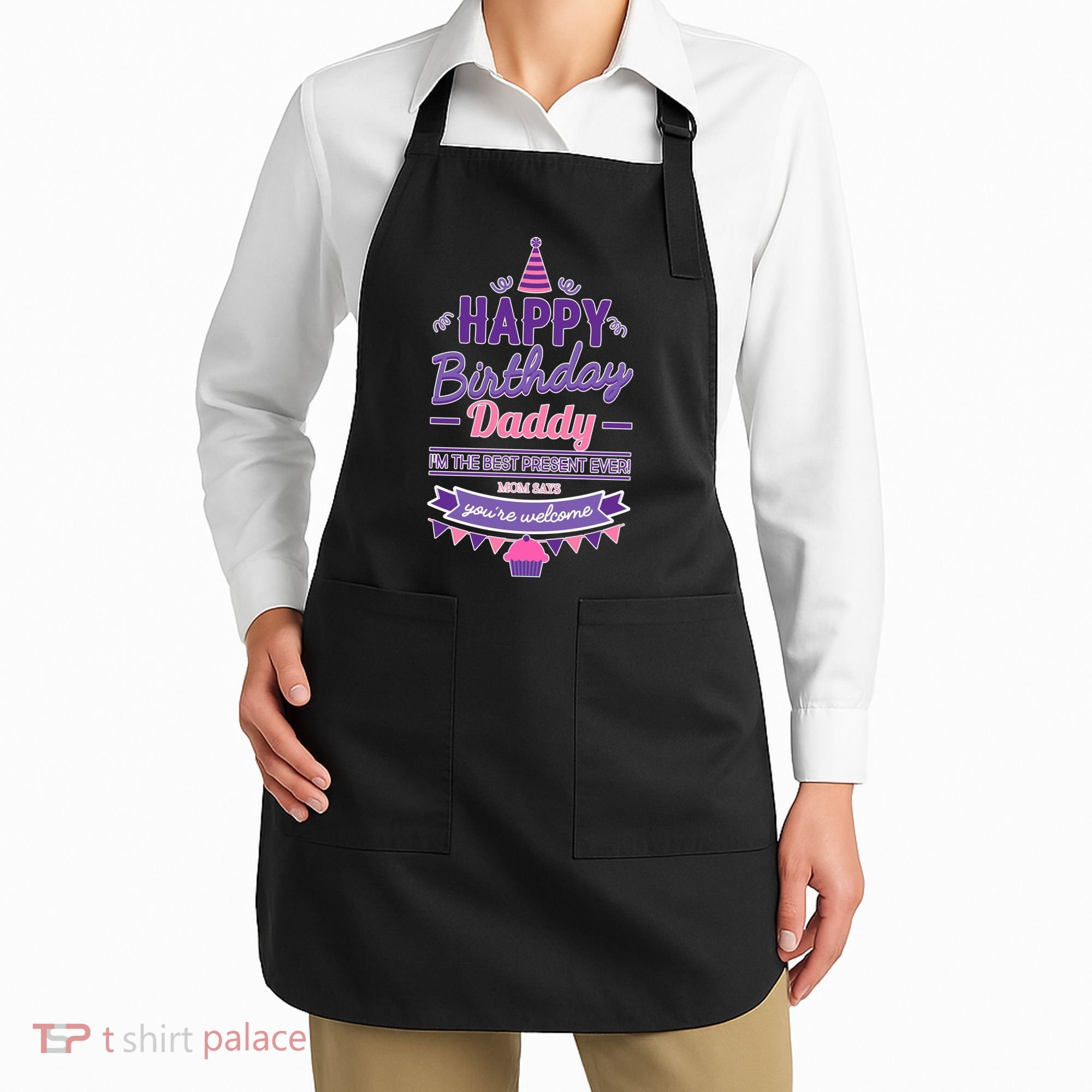 Happy Birthday Daddy Daughter  Apron