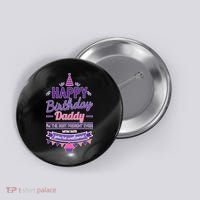 Happy Birthday Daddy Daughter  Button thumb 0