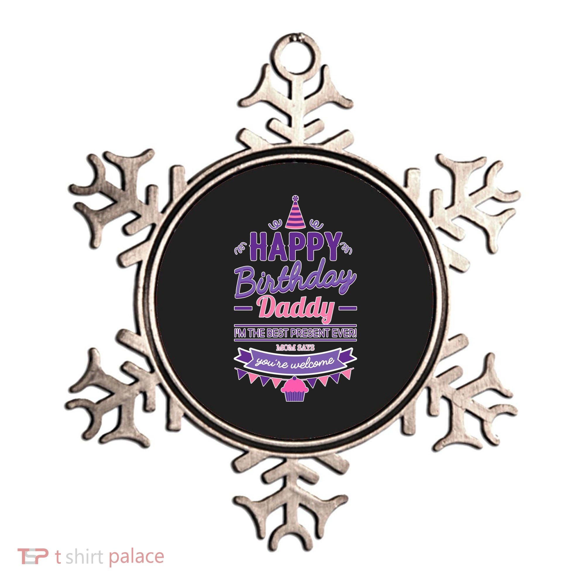 Happy Birthday Daddy Daughter  Ornament