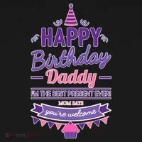 Happy Birthday Daddy Daughter  Baby Bodysuit thumb 2