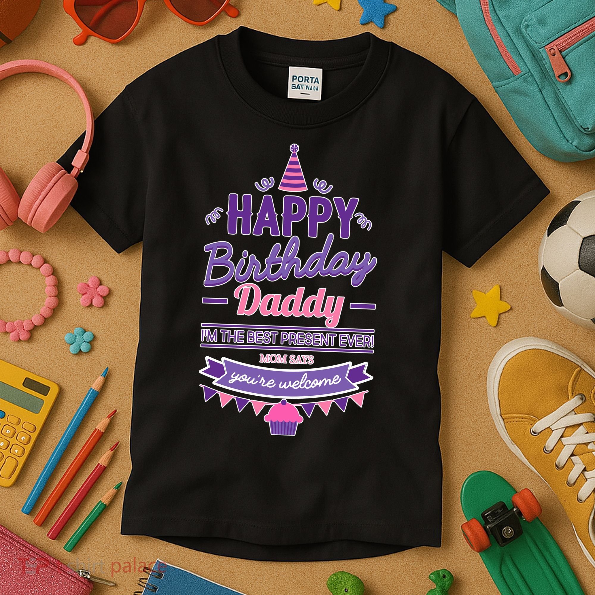 Happy Birthday Daddy Daughter  Kids T-Shirt