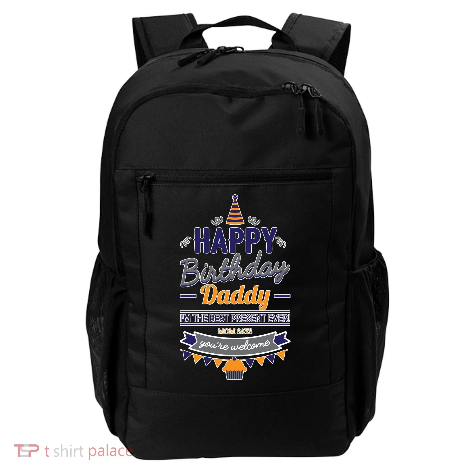 Happy Birthday Daddy Son Backpack