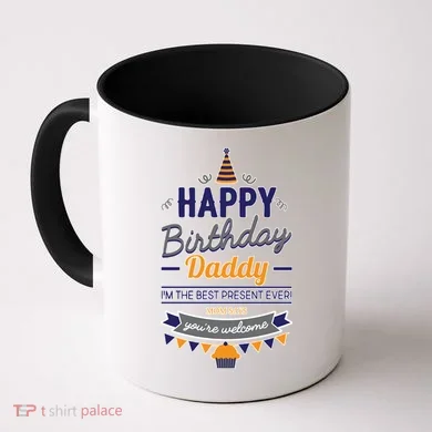 Happy Birthday Daddy Son Coffee Mug