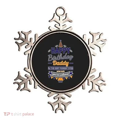 Happy Birthday Daddy Son Ornament
