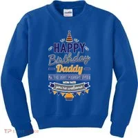 Happy Birthday Daddy Son Kids Sweatshirt thumb 0