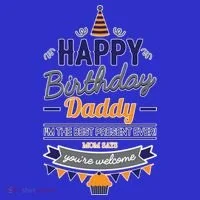 Happy Birthday Daddy Son Kids Long Sleeve Shirt thumb 2