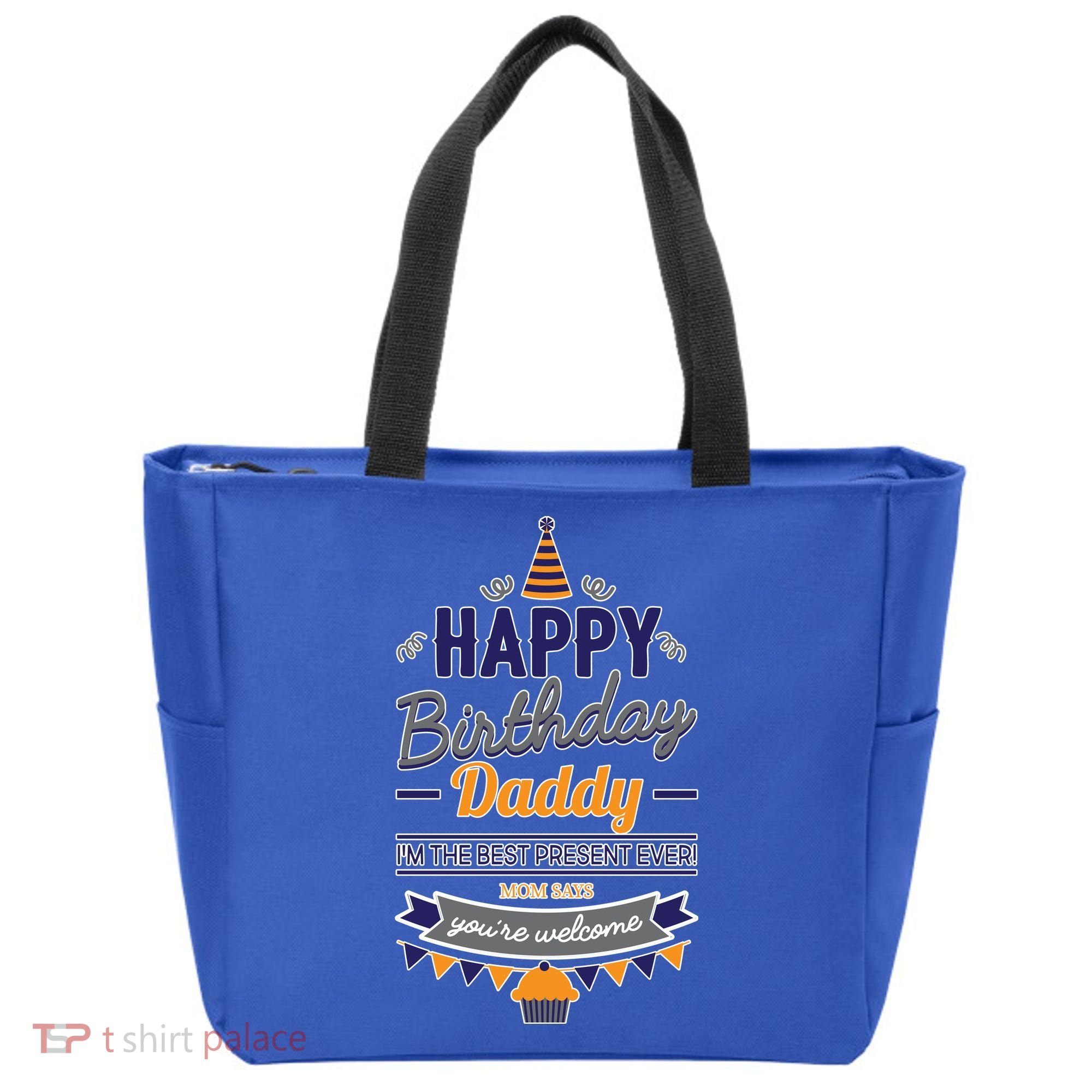 Happy Birthday Daddy Son Tote Bag
