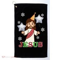 Happy Birthday Jesus Golf Towel thumb 0