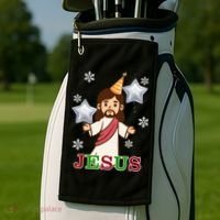 Happy Birthday Jesus Golf Towel thumb 2