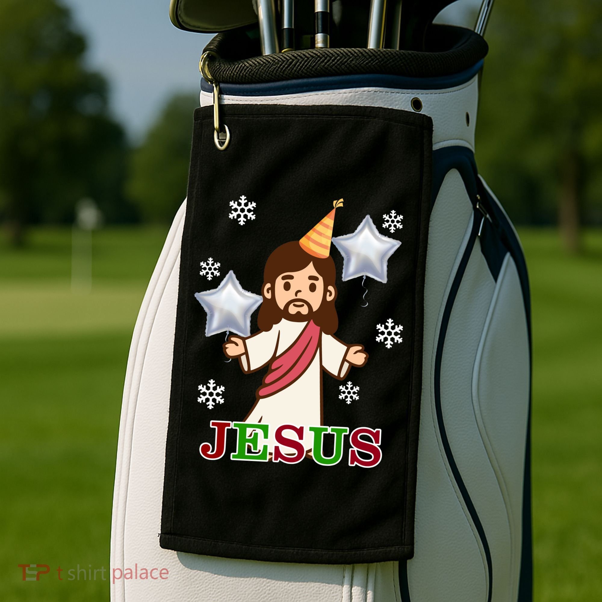 Happy Birthday Jesus Golf Towel