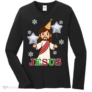 Happy Birthday Jesus Women's Long Sleeve Shirt
