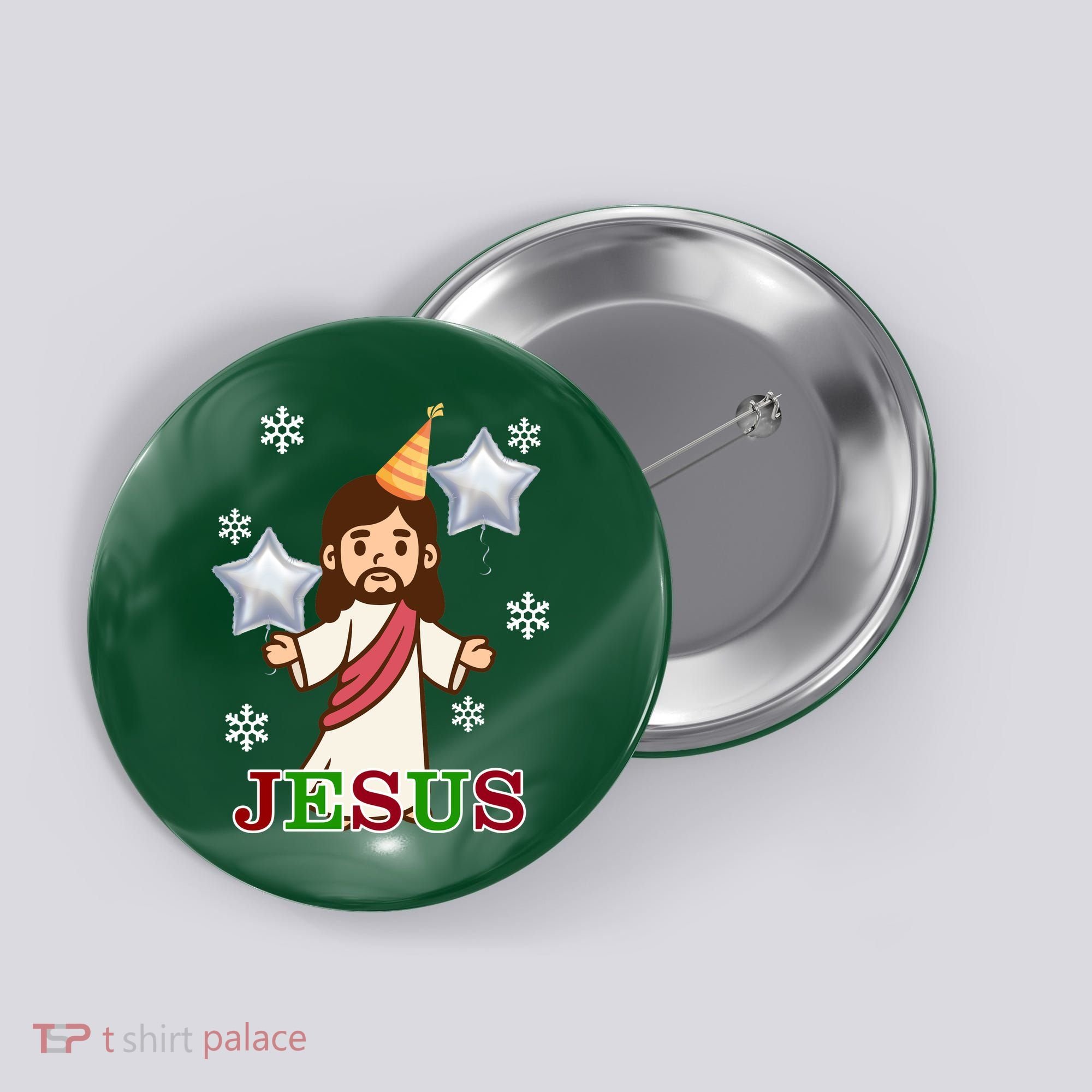 Happy Birthday Jesus Button