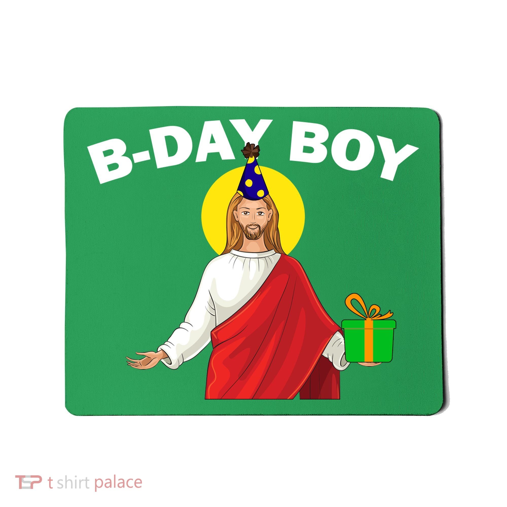 Happy Birthday Jesus! B-Day Boy Mousepad