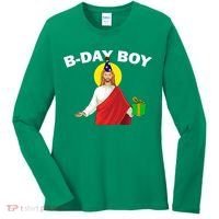 Happy Birthday Jesus! B-Day Boy Women's Long Sleeve Shirt thumb 0
