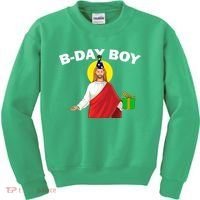 Happy Birthday Jesus! B-Day Boy Kids Sweatshirt thumb 0