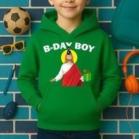 Happy Birthday Jesus! B-Day Boy Kids Hoodie thumb 2