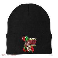 Happy Birthday Jesus Funny Christmas Birthday Boy Beanie thumb 0