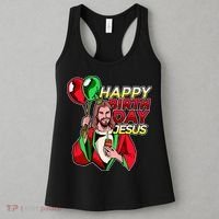 Happy Birthday Jesus Funny Christmas Birthday Boy Women's Tank Top thumb 3
